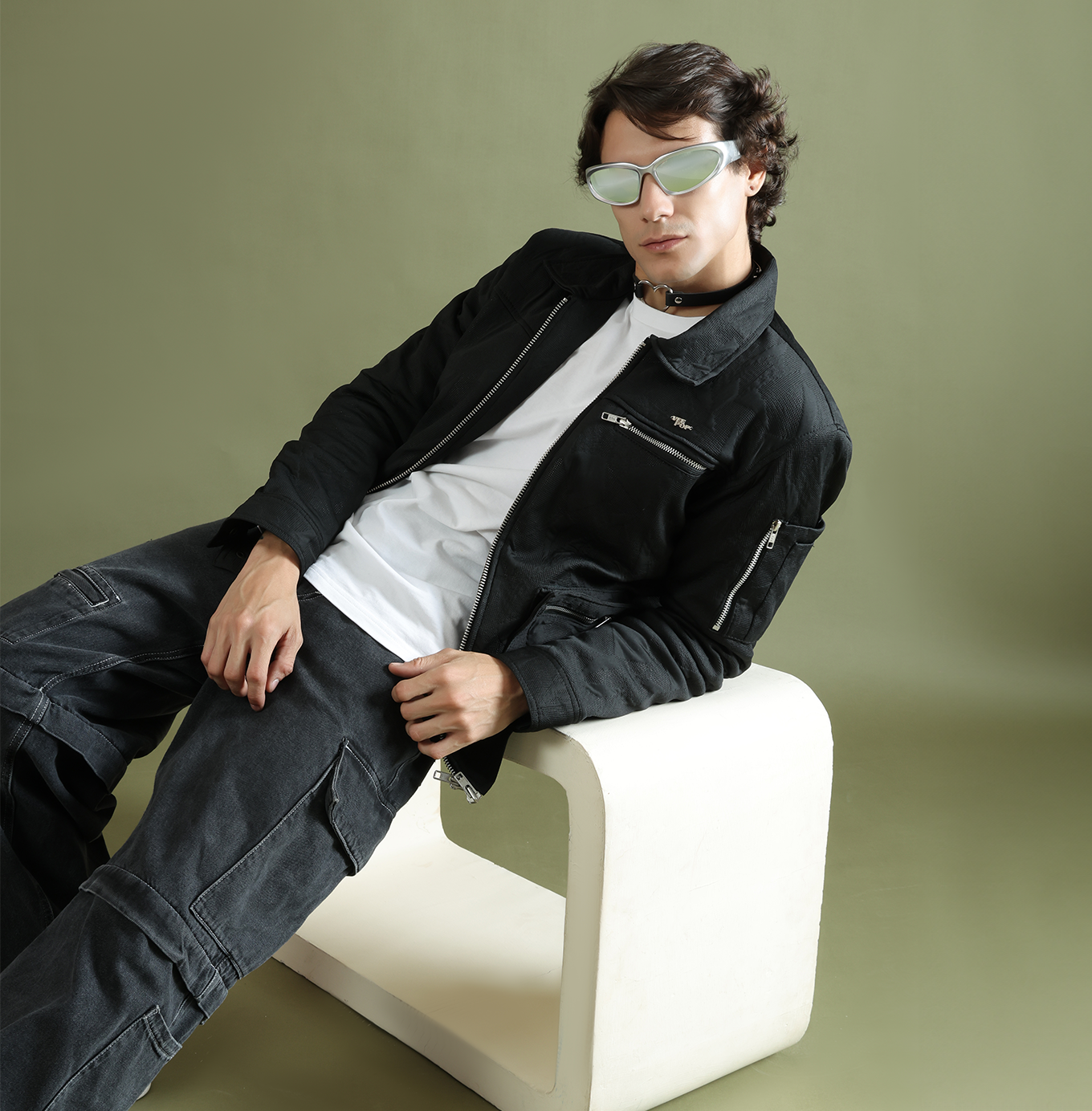 Black caviar abstract jacket